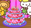 تزیین کیک تولد کیتی