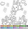 خرگوش بازی کودکانه رنگ آمیزی